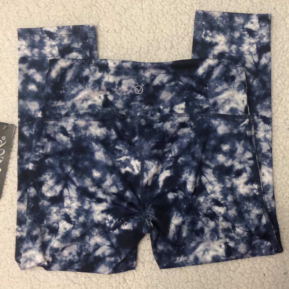 Vogo Blue Tie Dye Crop Legging - Picture 4 of 5